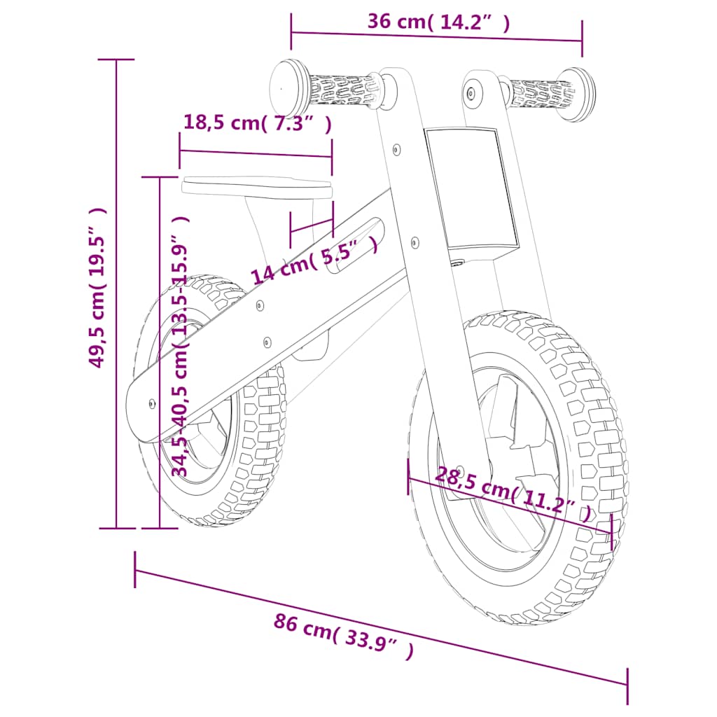 Loopfiets Voor Kinderen Met Print