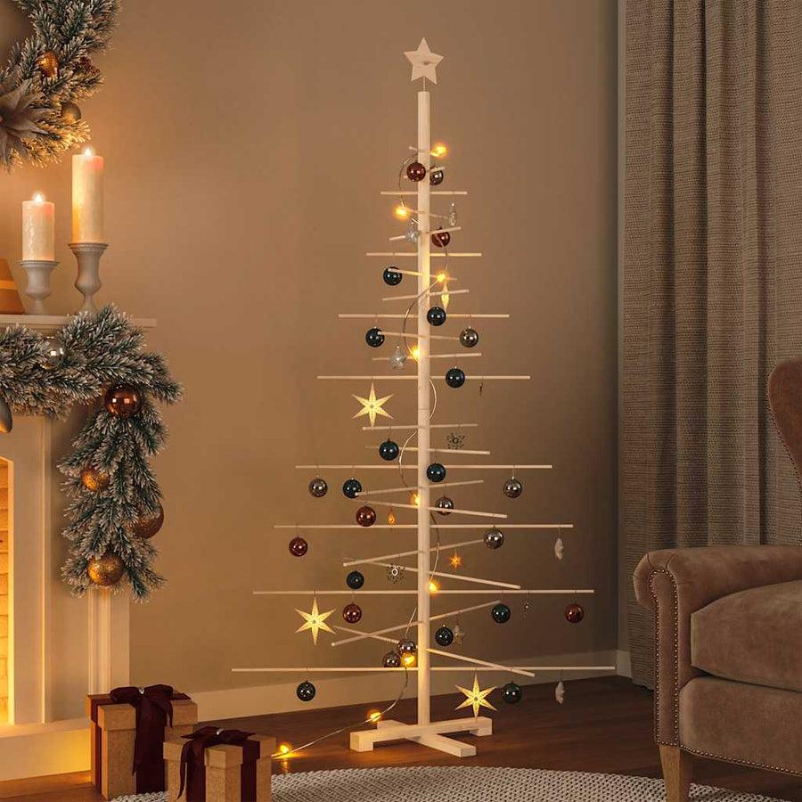 Houten Kerstboom Kotka Bamboe En Massief Grenenhout — 180 cm / Naturel (onafgewerkt)