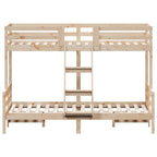Stapelbed Massief Grenenhout 80X200/120X200 Cm