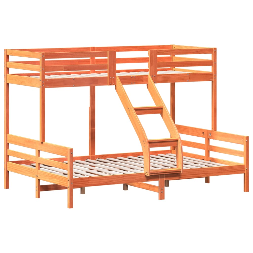 Stapelbed Massief Grenenhout Wasbruin 80X200/140X200 Cm