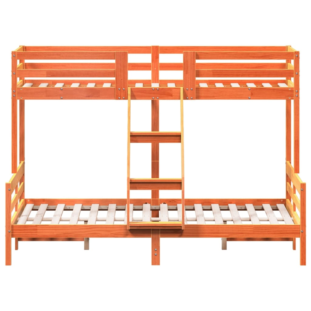 Stapelbed Massief Grenenhout Wasbruin 80X200/140X200 Cm