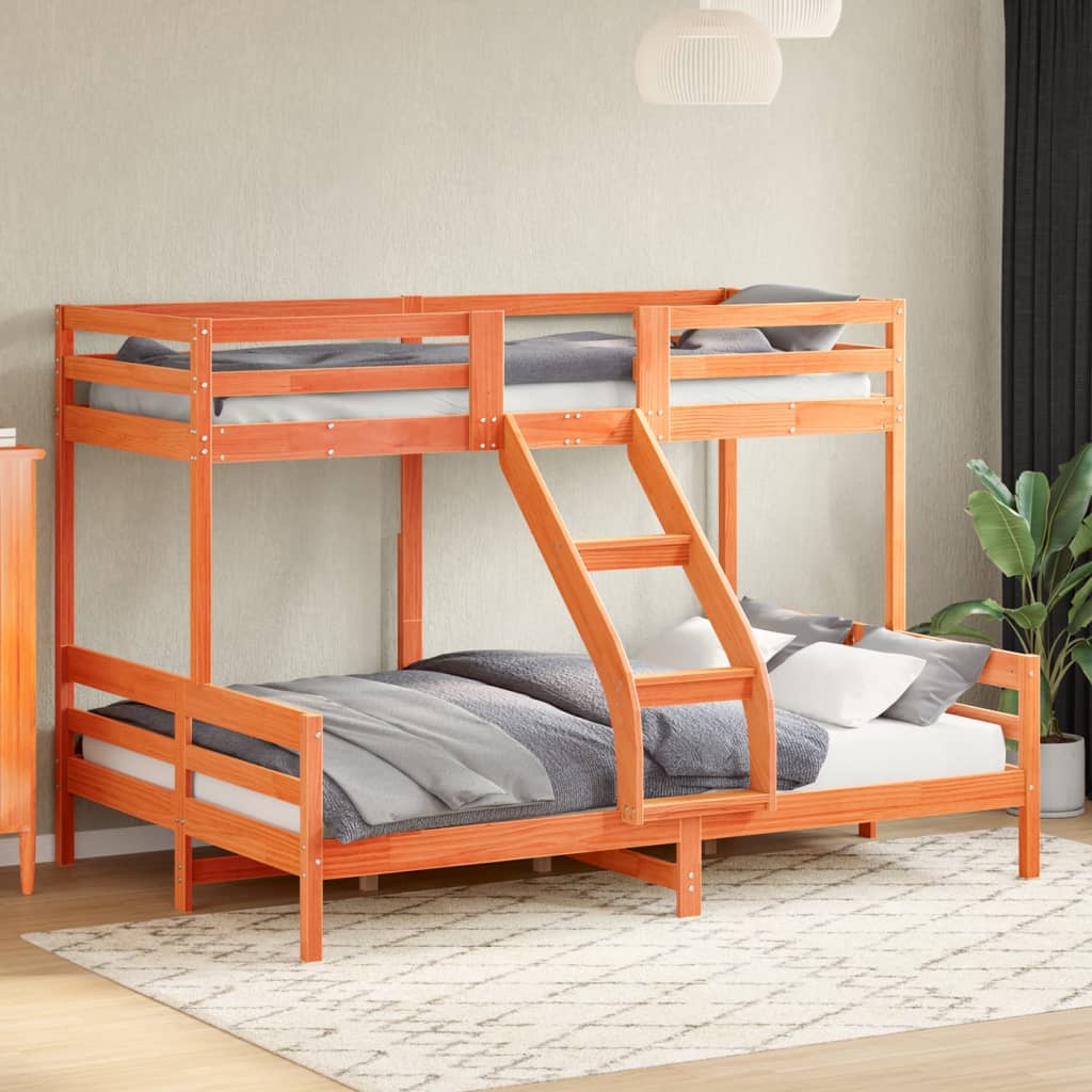 Stapelbed Massief Grenenhout Wasbruin 80X200/140X200 Cm