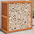 Houtblokhouder 108X52X106 Cm Massief Grenenhout Wasbruin
