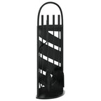 5-Delige Haardset 23X15X66 Cm Staal
