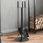 4-Delige Openhaardgereedschapset 22X59 Cm Staal