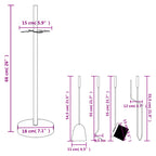 5-Delige Openhaardgereedschapset 18X66 Cm Staal