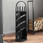 5-Delige Openhaardgereedschapset 23X15X66 Cm Staal