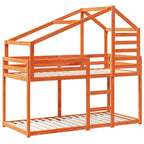 Stapelbed Met Bedhuis Massief Grenenhout