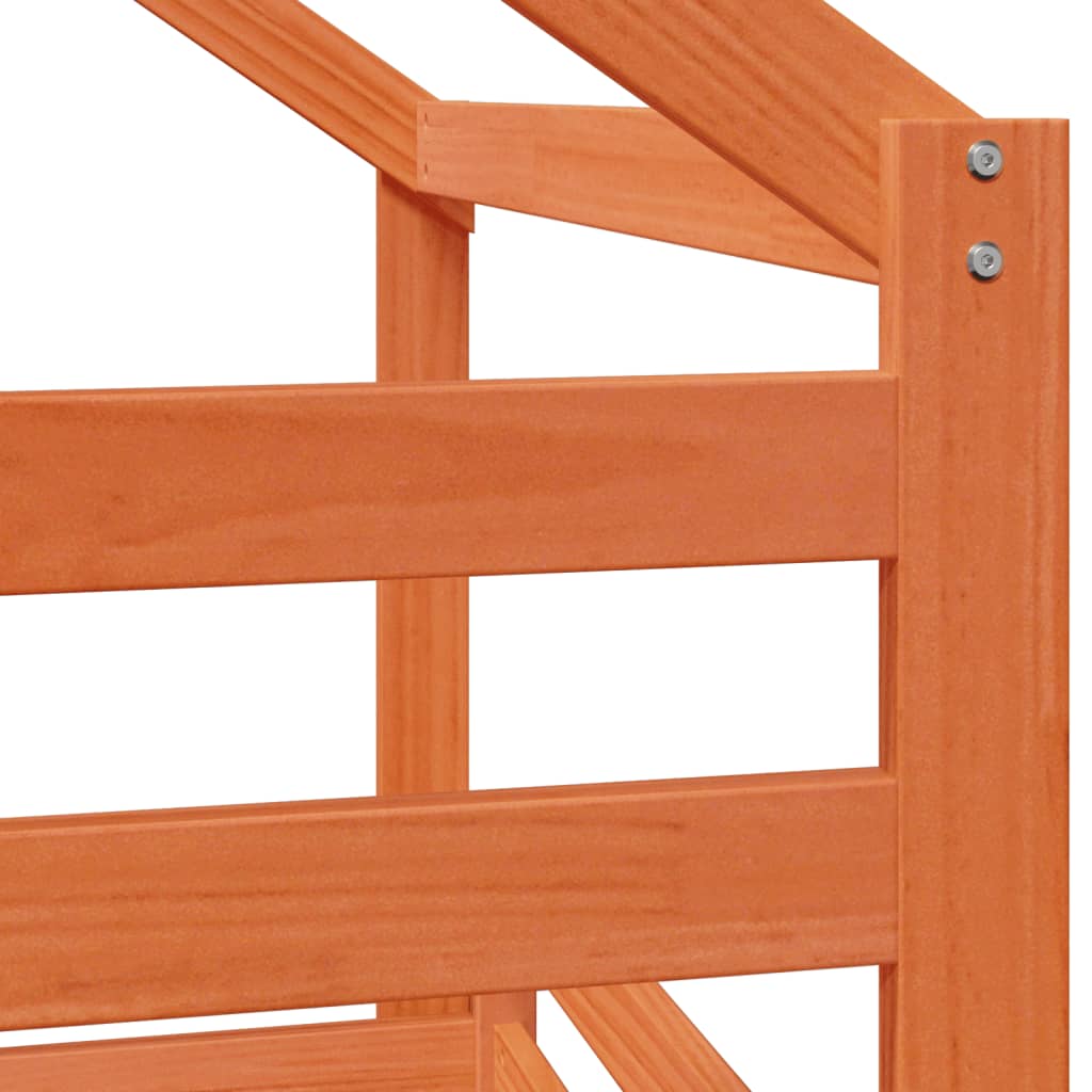 Stapelbed Met Bedhuis Massief Grenenhout