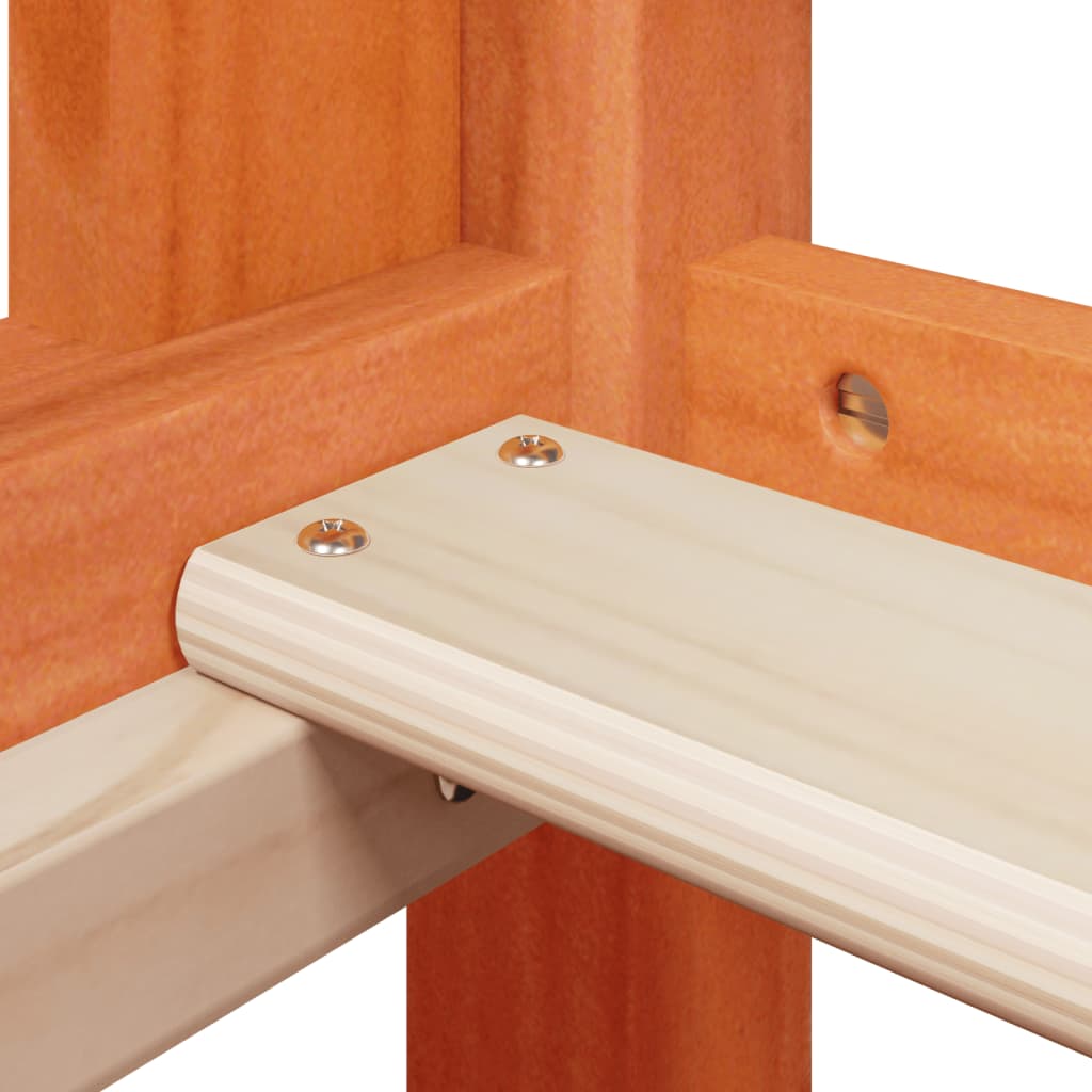 Stapelbed Met Bedhuis Massief Grenenhout