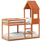 Stapelbed Met Dak Massief Grenenhout
