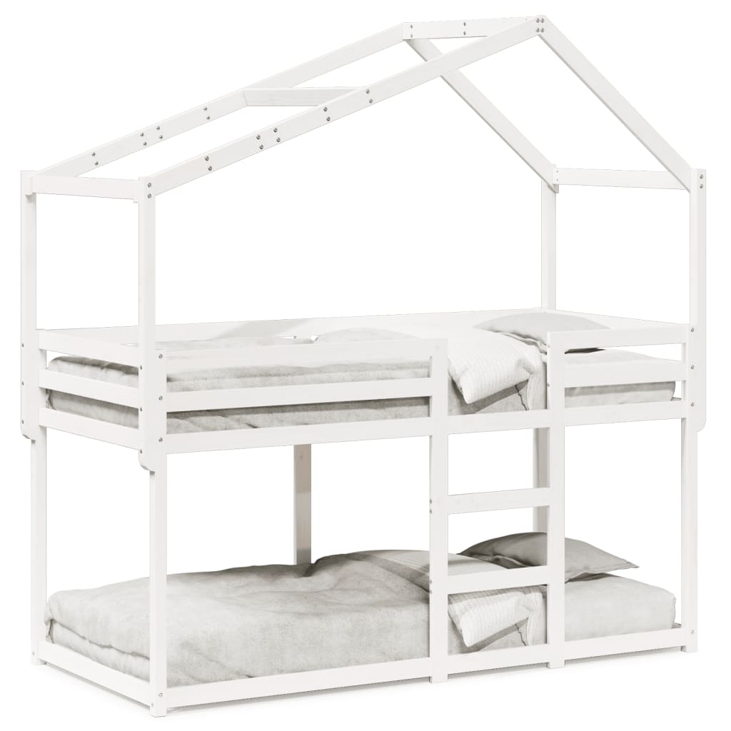 Stapelbed Met Bedhuis Massief Grenenhout