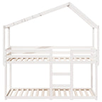Stapelbed Met Bedhuis Massief Grenenhout