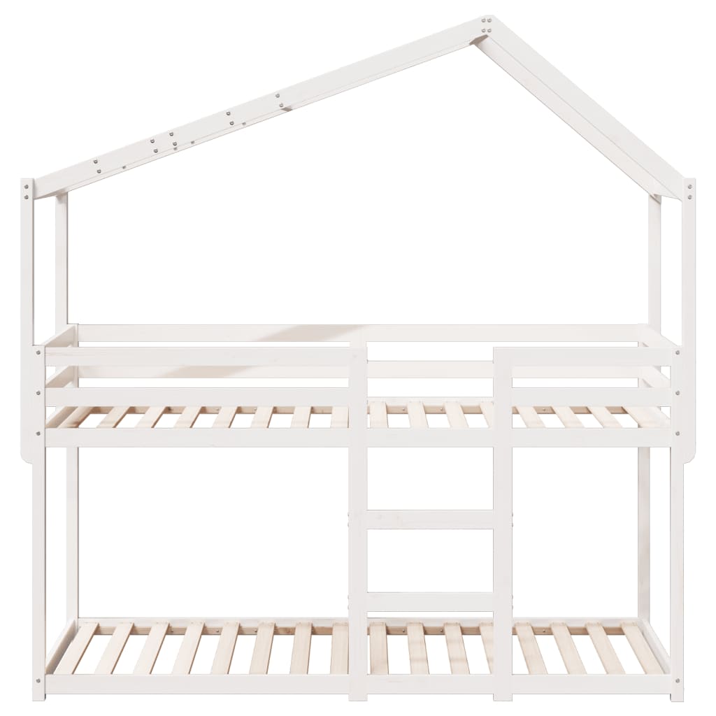 Stapelbed Met Bedhuis Massief Grenenhout