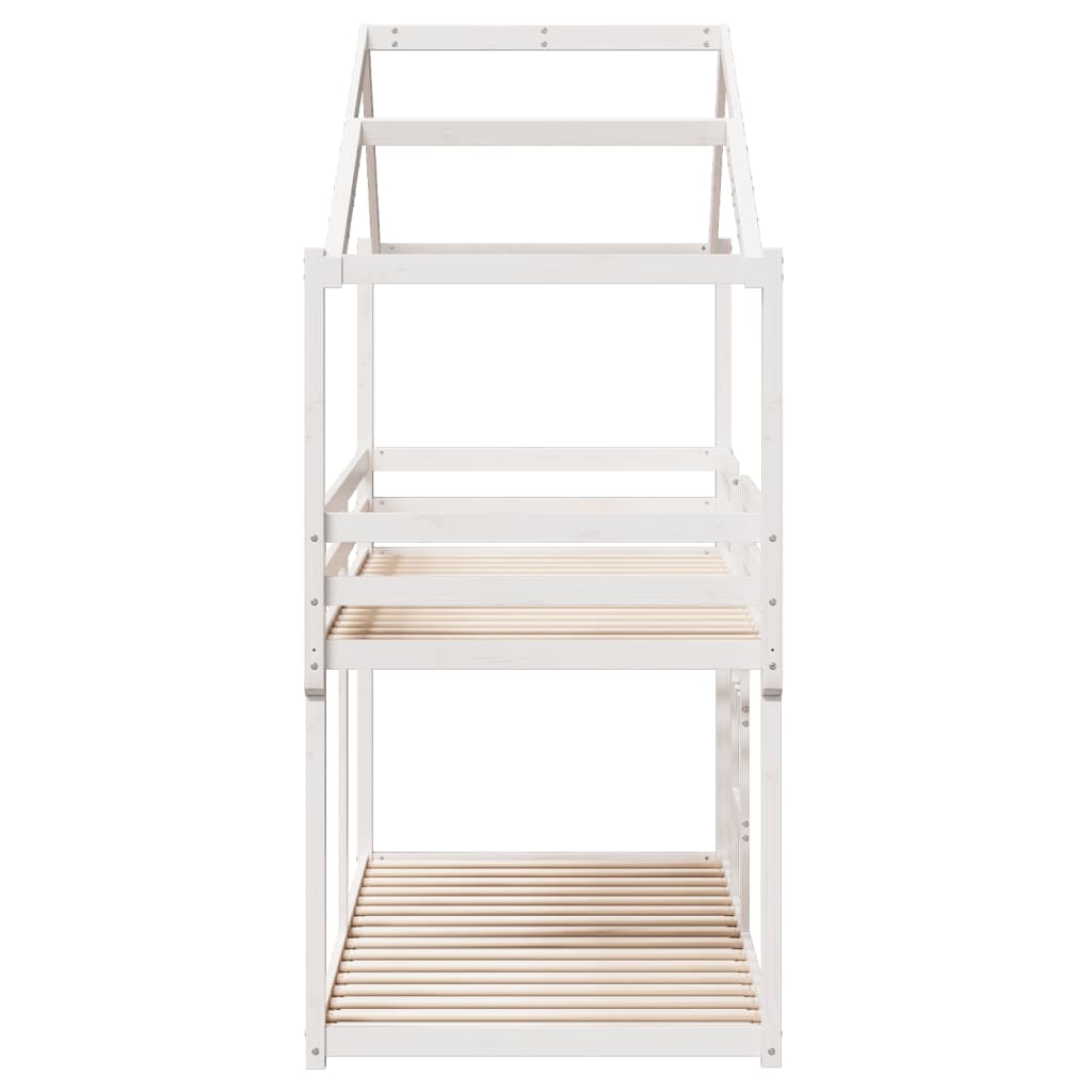 Stapelbed Met Bedhuis Massief Grenenhout