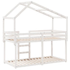 Stapelbed Met Bedhuis Massief Grenenhout