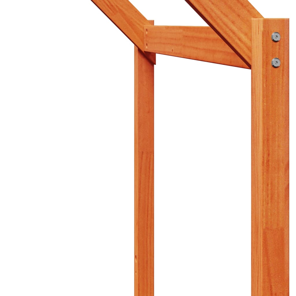 Stapelbed Met Dak Massief Grenenhout