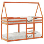 Stapelbed Met Bedhuis Massief Grenenhout