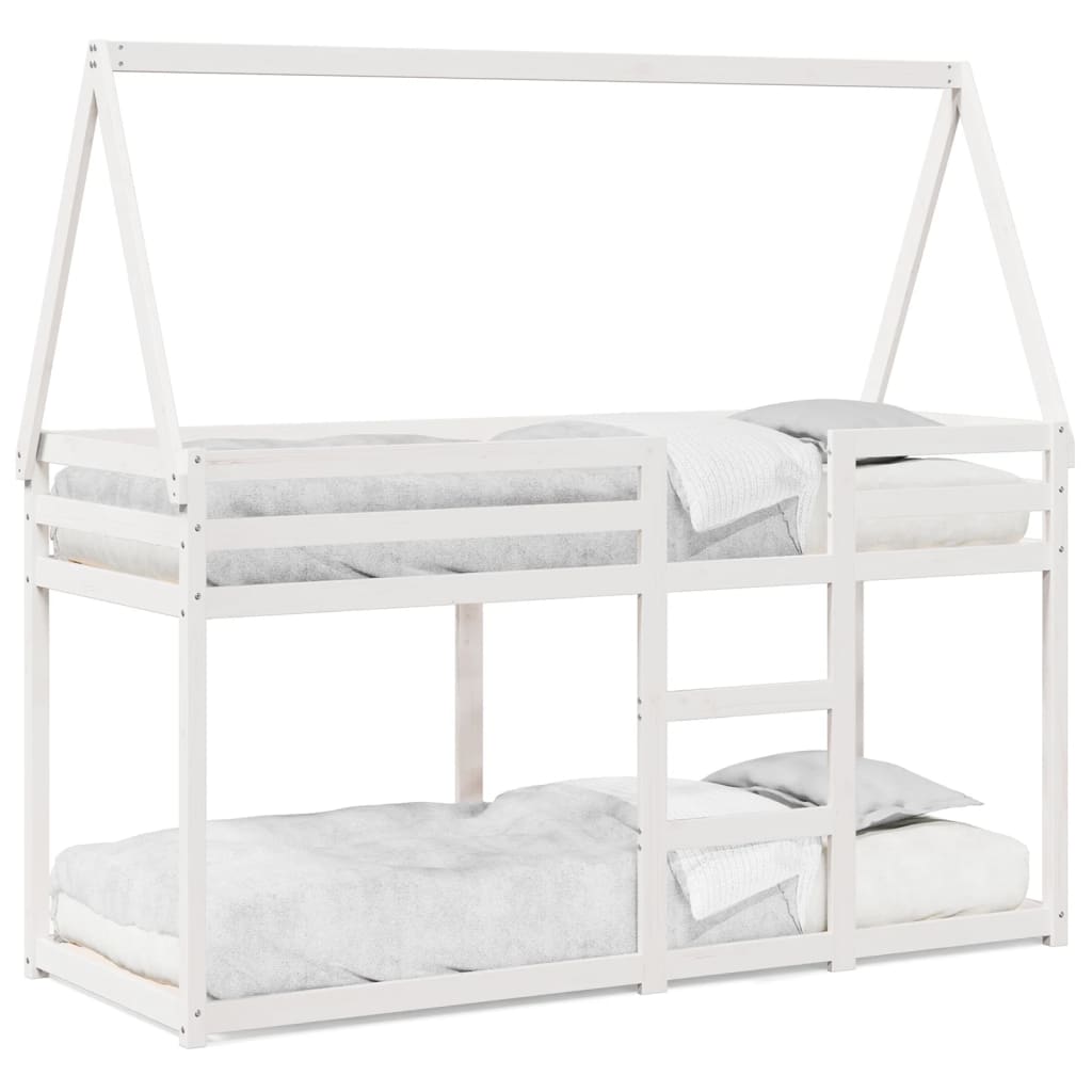 Stapelbed Met Bedhuis Massief Grenenhout