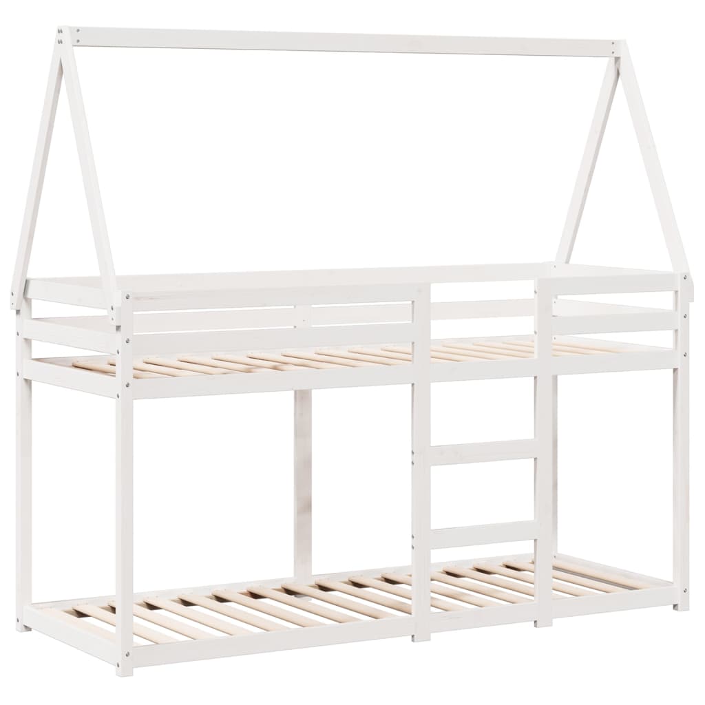 Stapelbed Met Bedhuis Massief Grenenhout