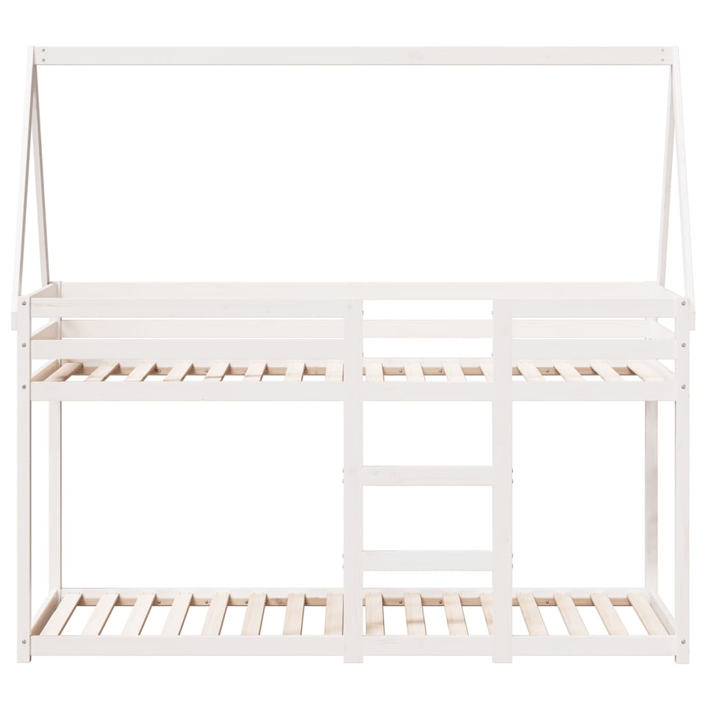 Stapelbed Met Bedhuis Massief Grenenhout
