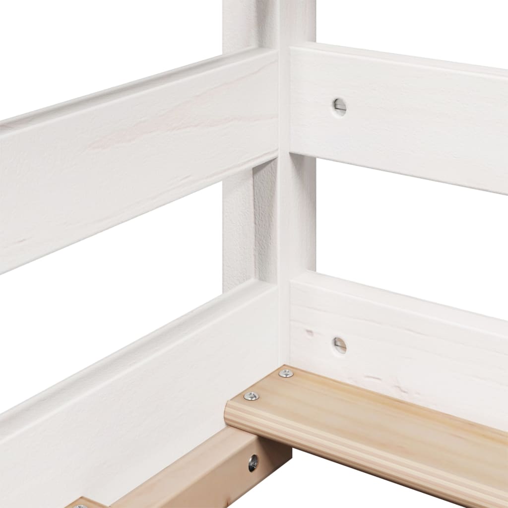 Stapelbed Met Bedhuis Massief Grenenhout