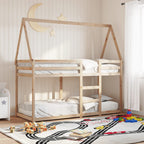 Stapelbed Met Bedhuis Massief Grenenhout