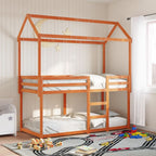 Stapelbed Met Dak Massief Grenenhout