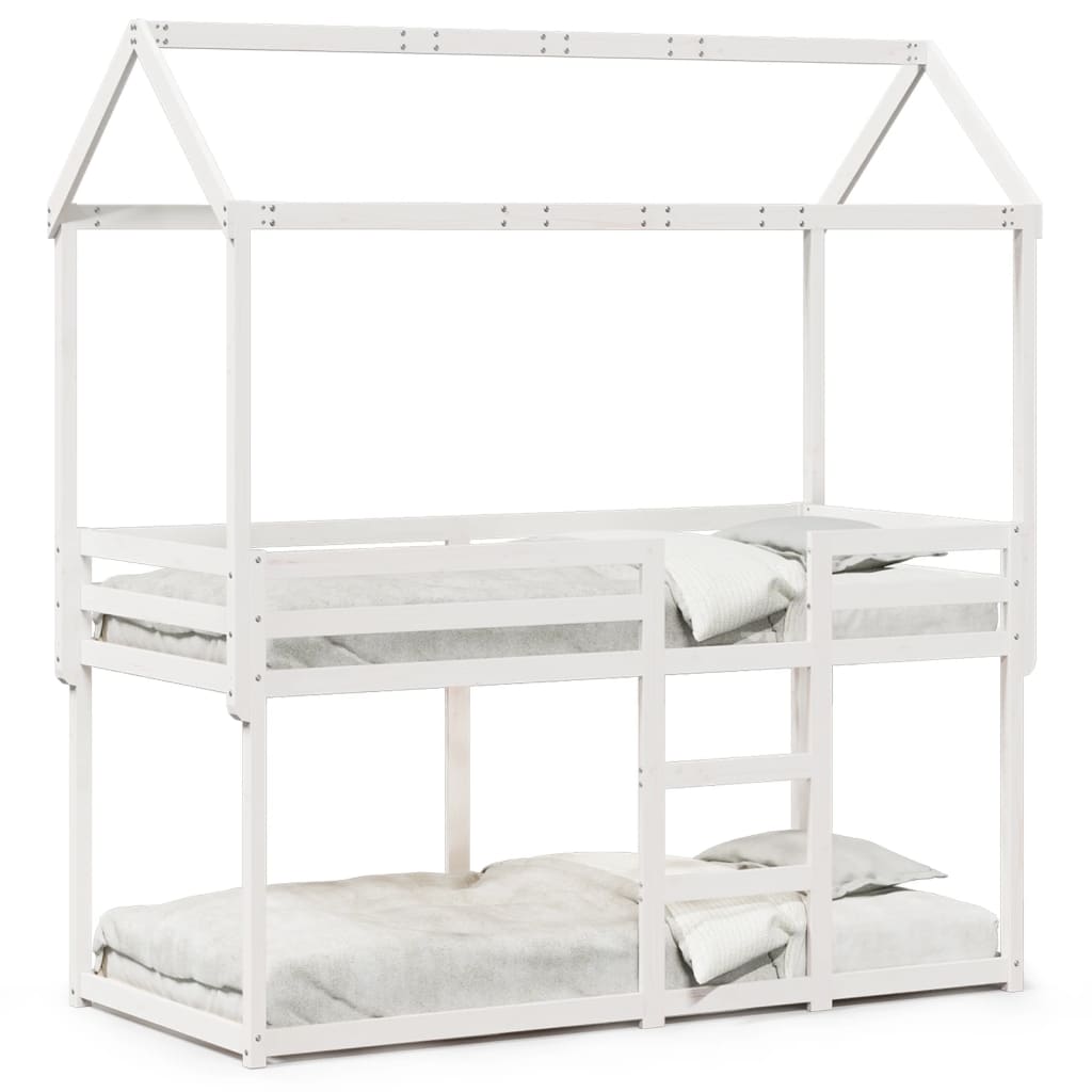 Stapelbed Met Bedhuis Massief Grenenhout