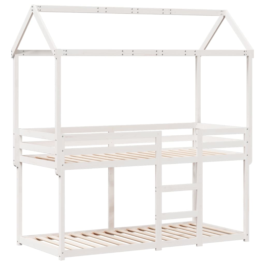 Stapelbed Met Bedhuis Massief Grenenhout