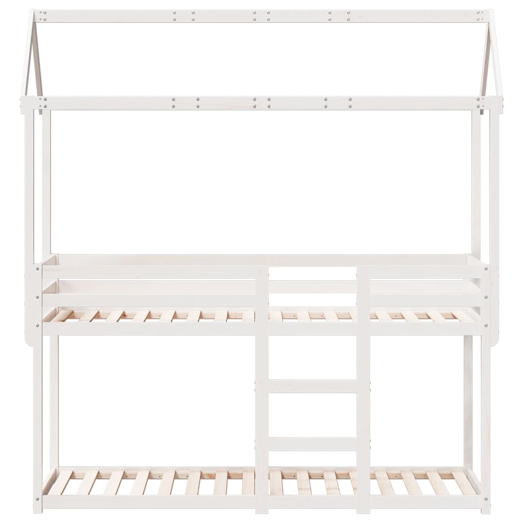Stapelbed Met Bedhuis Massief Grenenhout