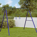 Trapezestang En Ringen Voor Kinderen Staal Blauw En Donkergroen