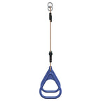 Trapezestang En Ringen Voor Kinderen Staal Blauw En Donkergroen
