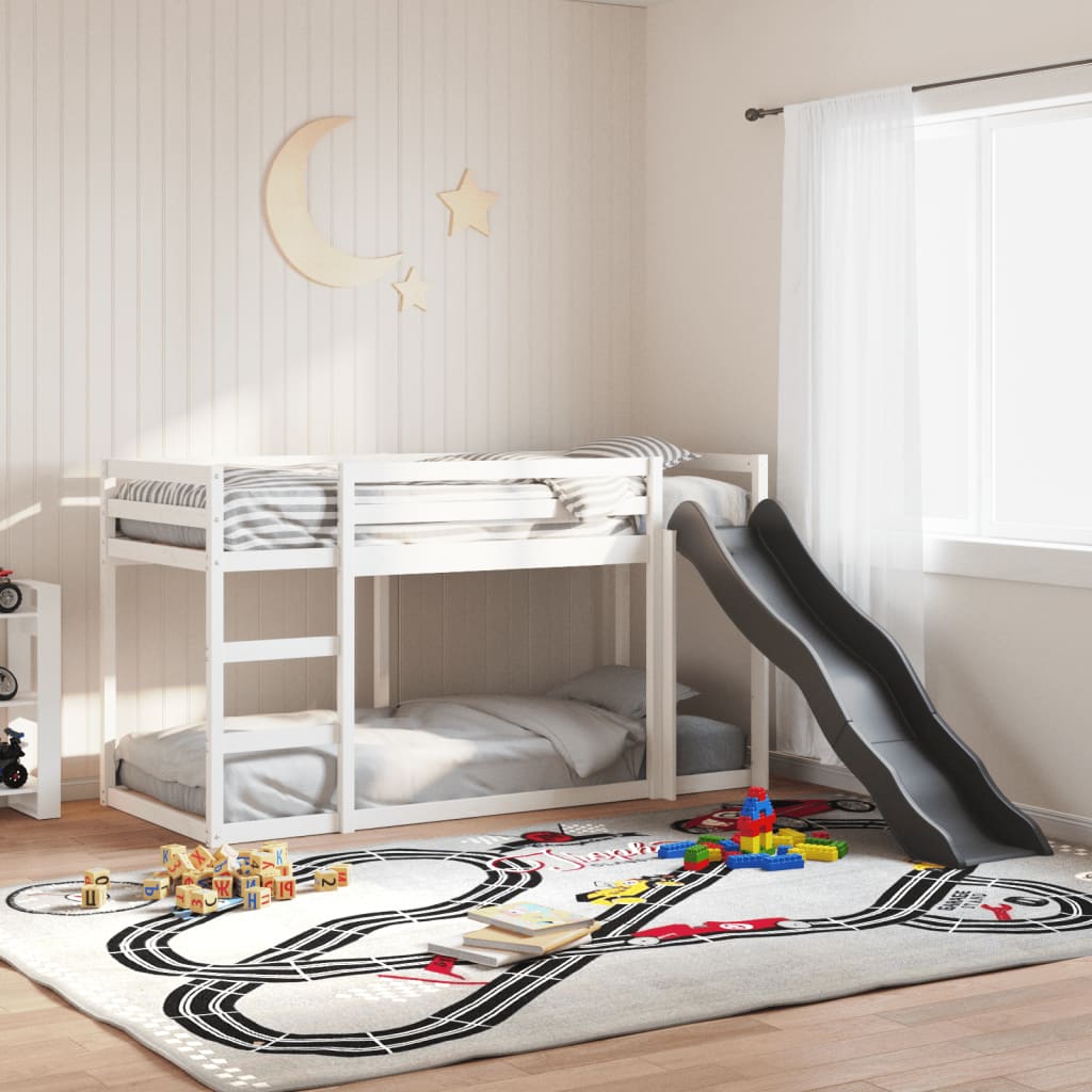 Stapelbed Met Glijbaan En Ladder Grenenhout
