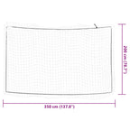 Aanhangwagennet Elastisch Touw 3,5X2 M Polypropeen Wit