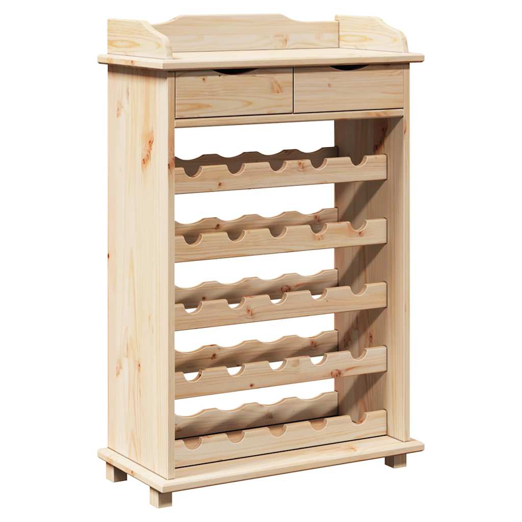 Wijnrek 58 X 28 X 90 Cm Massief Grenenhout