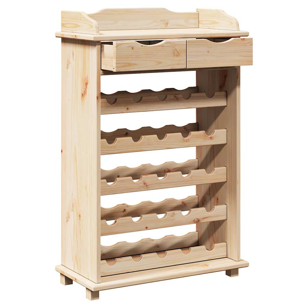 Wijnrek 58 X 28 X 90 Cm Massief Grenenhout