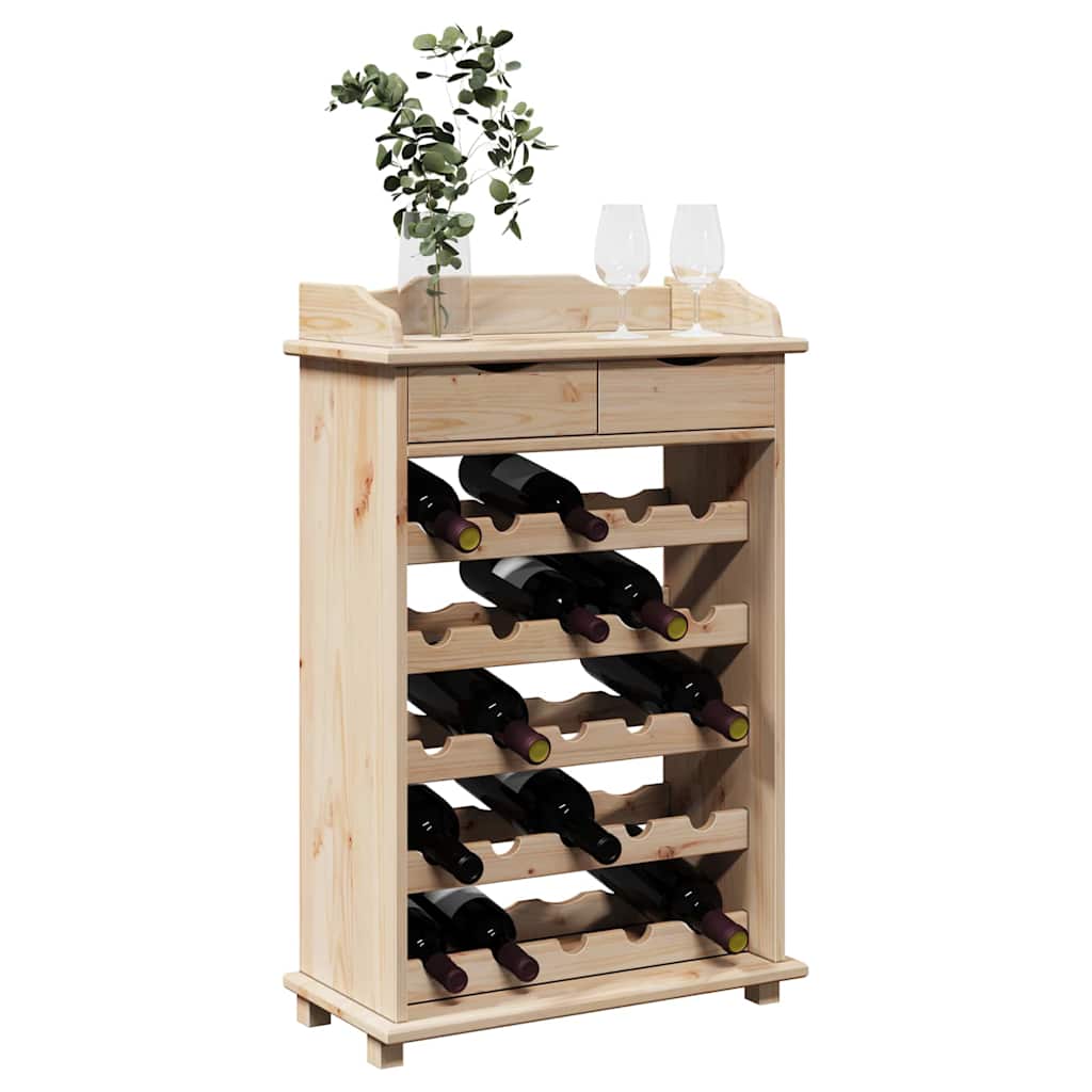 Wijnrek 58 X 28 X 90 Cm Massief Grenenhout