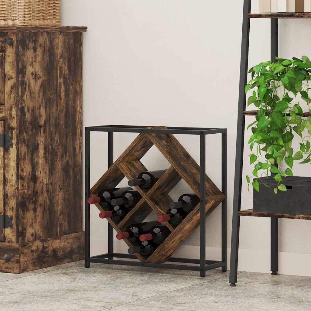 Wijnrek 16 Flessen Bewerkt Hout