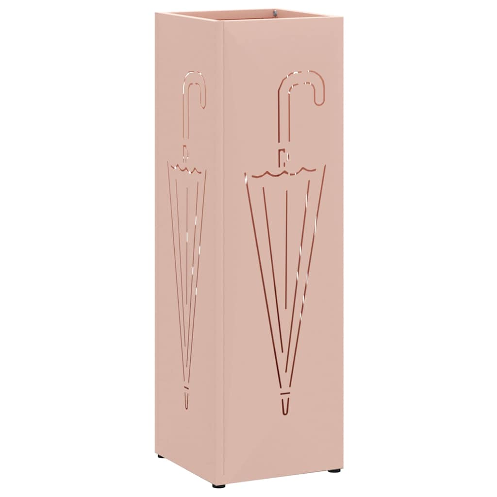 Regen Paraplu Standaard Roze 15,5 X 15,5 X 49 Cm Staal