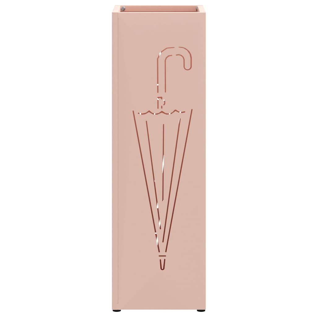 Regen Paraplu Standaard Roze 15,5 X 15,5 X 49 Cm Staal