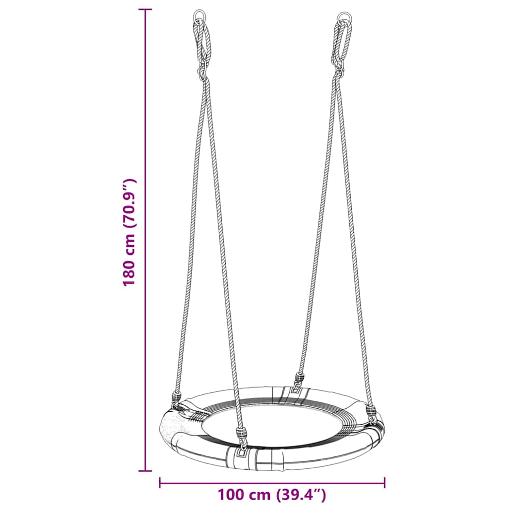Nestswing 100 X 100 X 180 Cm Kunststof