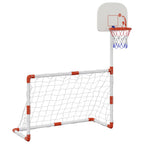 Kindervoetbal- En Basketbalset Met Ballen 98X50X70 Cm