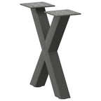 Eettafelpoten X-Vormig 90X(72-73) Cm Staal Antraciet