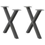 Eettafelpoten X-Vormig 90X(72-73) Cm Staal Antraciet