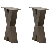 Eettafelpoten X-Vormig 70X(72-73) Cm Staal Naturel