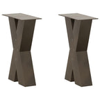 Eettafelpoten X-Vormig 70X(72-73) Cm Staal Naturel