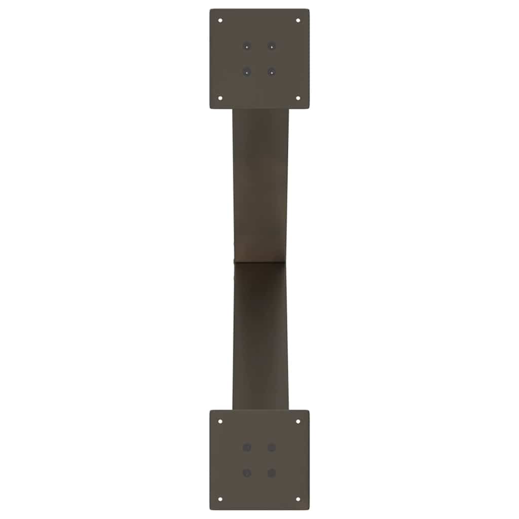 Eettafelpoten X-Vormig 70X(72-73) Cm Staal Naturel