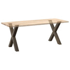 Eettafelpoten X-Vormig 70X(72-73) Cm Staal Naturel