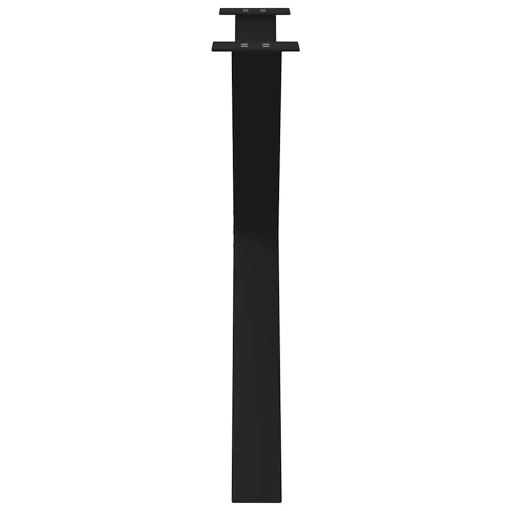 Eettafelpoten X-Vormig 90X(72-73) Cm Staal Zwart